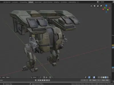 War Robot Character R02 3D model
