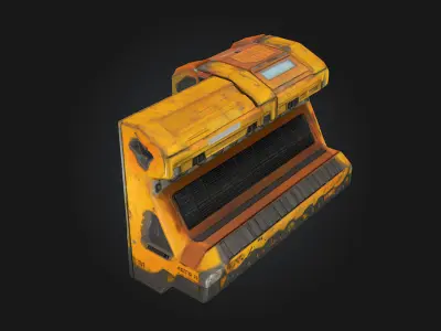 Evac Terminal 016  Sci-Fi Escape Point for Emergency Scenarios 3D model