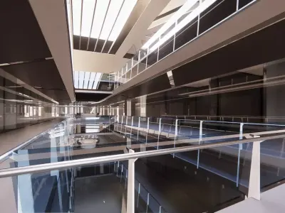 Commercial and Recreational complex 3D model