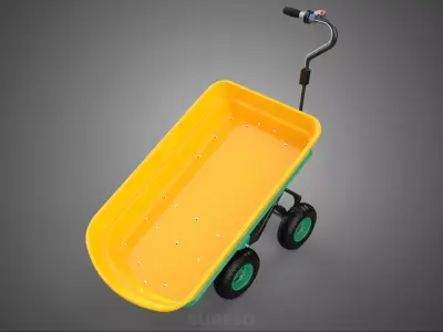 ELECTRIC DUMP CART CONSTRUCTION BUILDING SITE MATERIAL TRANSPORT 3D model