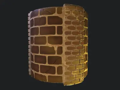 Stylized Desert Wall Material 01 Texture
