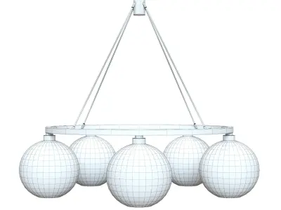 Solitaire Chandelier - Crate and Barrel  3D model