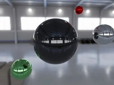 HDRI - Industrial Warehouse Interior 9 Texture