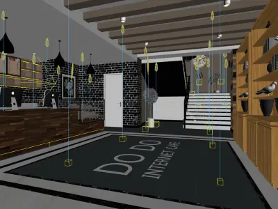 Business Restaurant - Coffee - Banquet  06 3D model