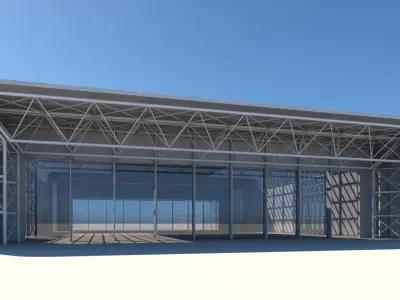 3D Warehouse Building 3D model