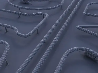 Juice Bar Neon Sign Low-poly 3D model