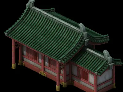 Game Building - Yanfu - residential 01 3D model