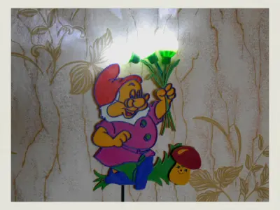 Lamp Happy Gnome Free 3D print model