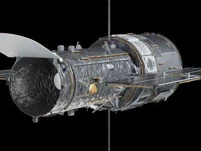Hubble Space Telescope 3D model