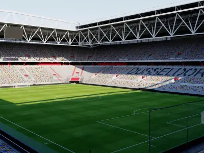 Merkur Spiel-Arena - Fortuna Dusseldorf - Germany 3D model