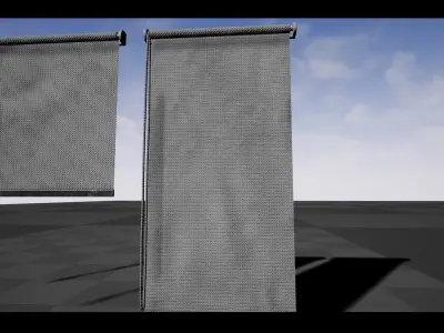 Window Blinds Shutter Gameready Optimized Low Poly 3D Model Low-poly 3D model