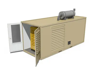 20ft Generator Container Version 2 3D model