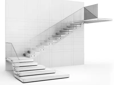 Staircase 01 3D model