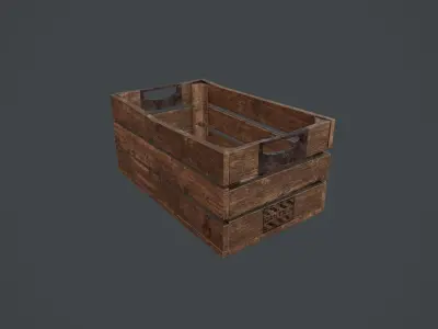 CASE LOW POLY HIGH QUALITY Low-poly 3D model