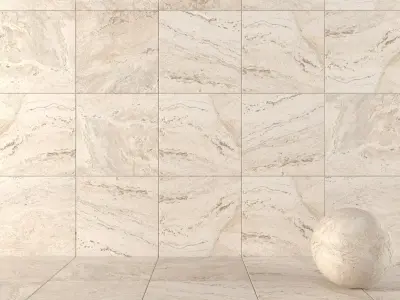 Stone Wall Tiles Antico Ivory 80x80 Set 2 Texture