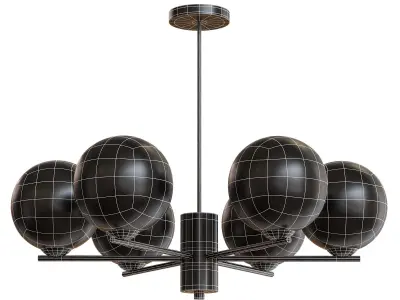 VERNER 6 lamps Low-poly 3D model