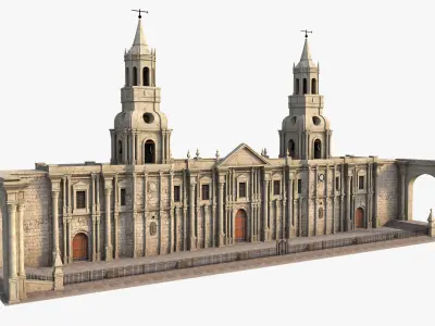  Cathedral of Arequipa 3D model