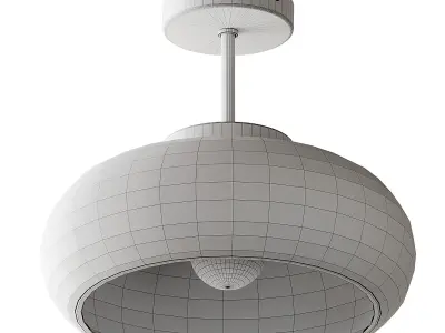 Medieval Vintage Semi Flush Ceiling Light 3D model