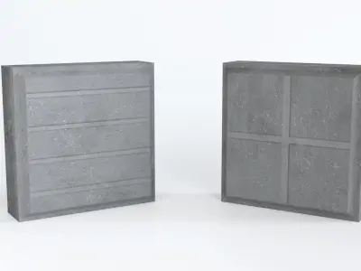 Low-poly Floor Tiles Barcelona Style - Pack 7  3D model