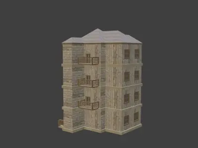 House Model 86 Low-poly 3D model