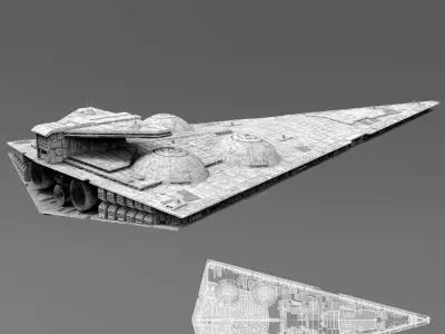 Interdictor - Immobilizer 418 Star Destroyer - Star Wars 3D model