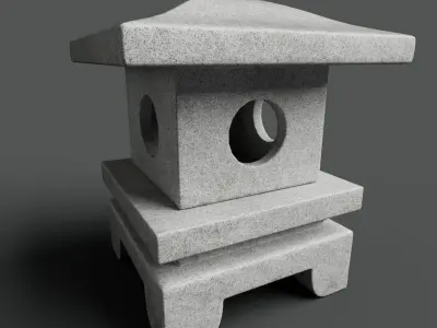 Japanese Lantern 2 3D model