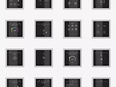 Jung LS ZERO  LS Touch - the smart KNX kit 54 items 3D model