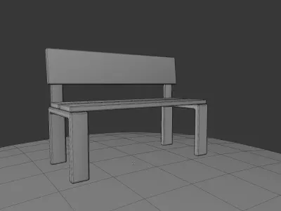 The Bench 3D model purchase