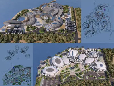 2 Scenes Projects - Marine Research Center - 2021 - Bundle  3D Model Pack