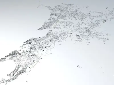 Mumbai Streets and Buildings 3D model