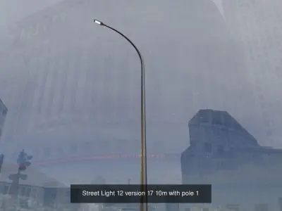 Street Light 12 3D Model Pack