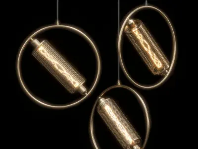 Resist pendant lamp 3D model