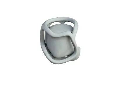 SciFi Shape Object Low Poly Low-poly 3D model 29