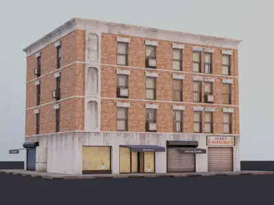 Building 02 Low-poly 3D model