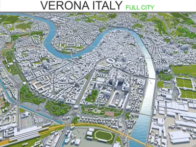 Verona Italy Low-poly 3D model