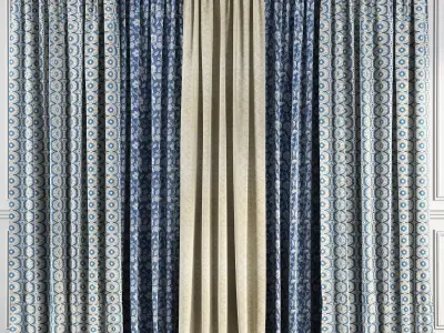 Curtain Set 73 3D model