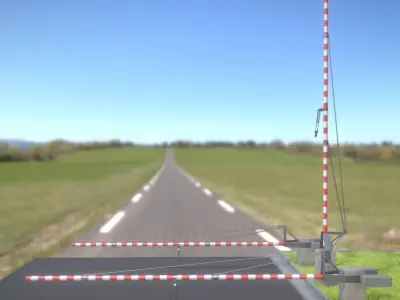 All Railroad Barriers Low and High-Poly 3D Model Pack