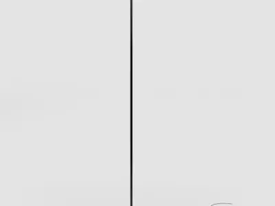 Floor lamp Ideal Lux COLONNA PT4 NERO 3D model
