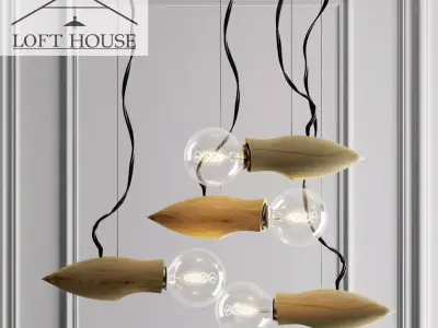 Hanging lamp LOFT HOUSE P-173 3D model