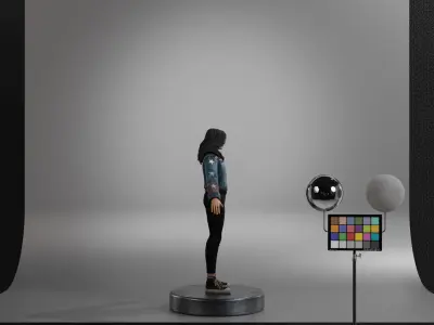 America Chavez Low-poly 3D model