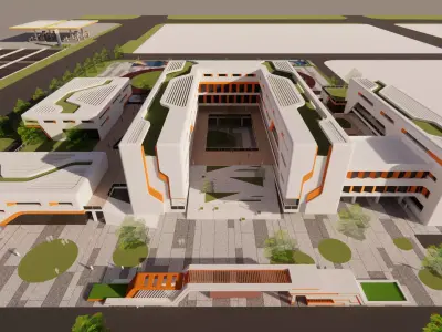 University School-C4 3D model