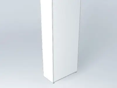 PANELLED DOORS CABINET 900x450x2090mm Free 3D model