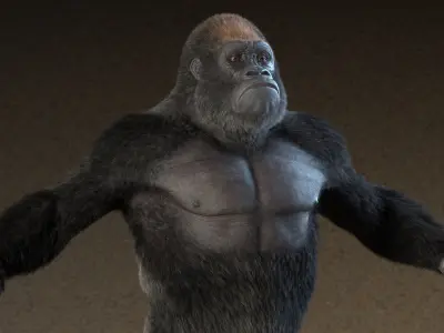  Rigged Gorilla 