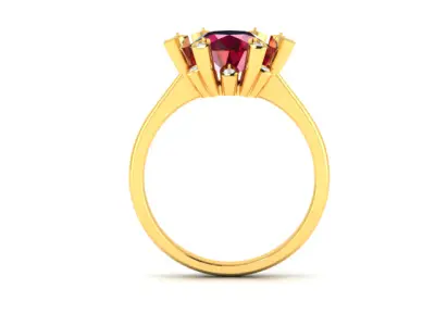 Women Ring  Render 3dm STL OBJ FBX Details 3D print model 191