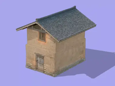 Traditional Rural Dwelling Low-poly 3D model