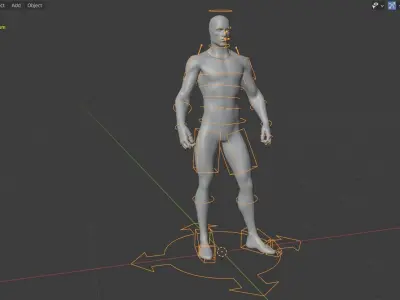 Silver Surfer and Glider rigged 3D model