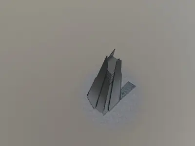 London The Shard Low-poly 3D model
