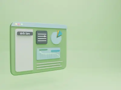 UI Frame Illustration 3D model