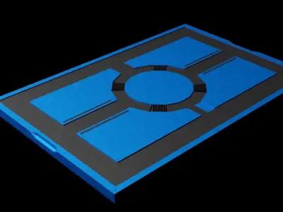 SciFi Panels Kitbash LowPoly Low-poly 3D model