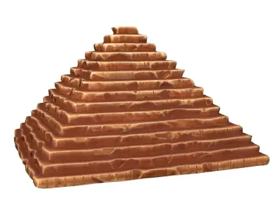 Cartoon Pyramid 3D model